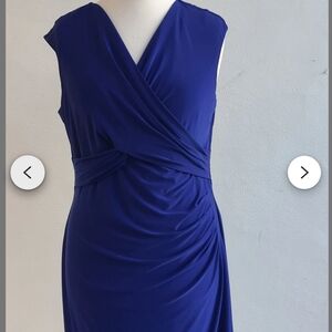 Ralph Lauren Asymmetrical Dress in Deep Blue
